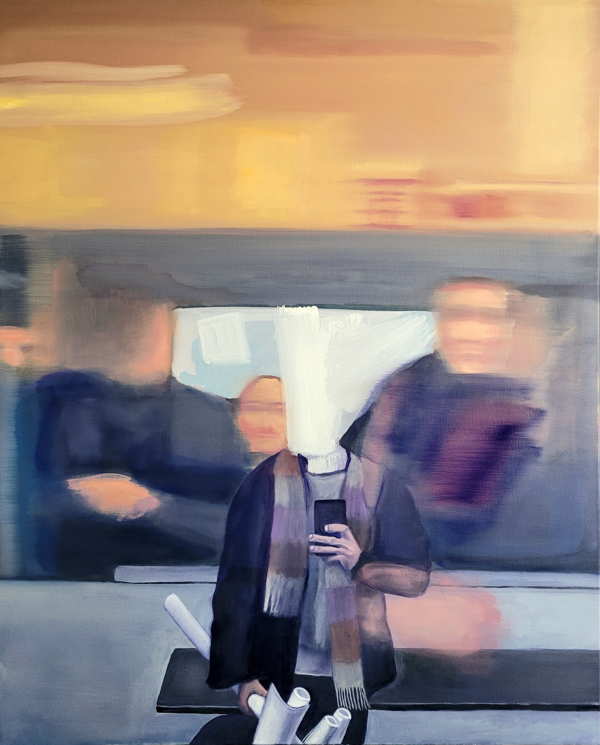 En attendant le train, Laurent Moulinat