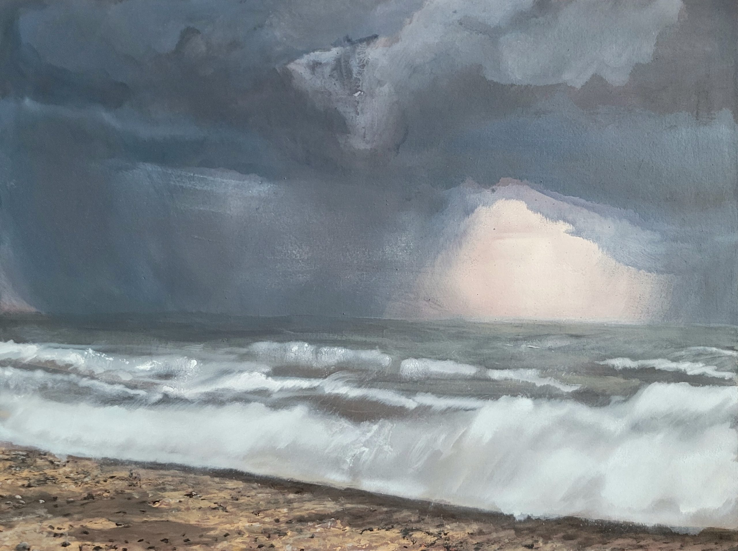 Sans titre (averses au large), Laurent Moulinat